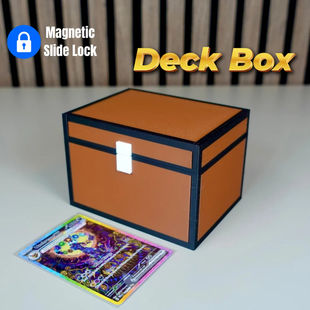 Chest Deck Box – Magnetic Slide Lock