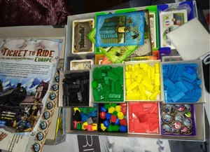 Ticket to Ride Board Game Organizer