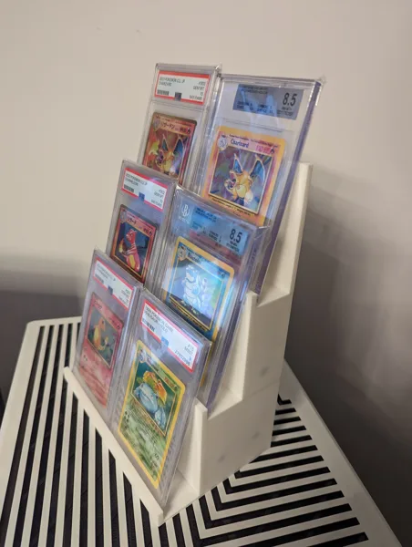 Graded Trading Card Display Stand