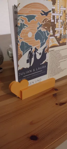 Heart Sheet Display / Card Holder / Menu Stand