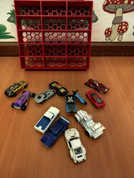 Storage or display stand for 15 Hot wheels cars
