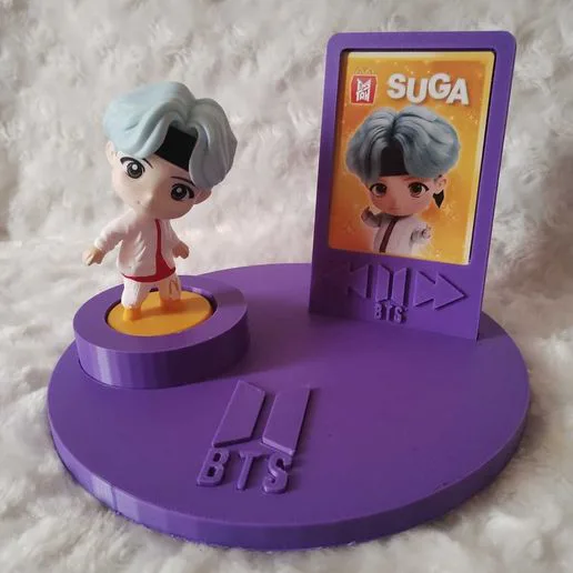 BTS funko and card display stand
