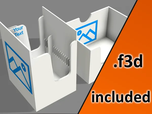 Card Tray, Parametric with Divider