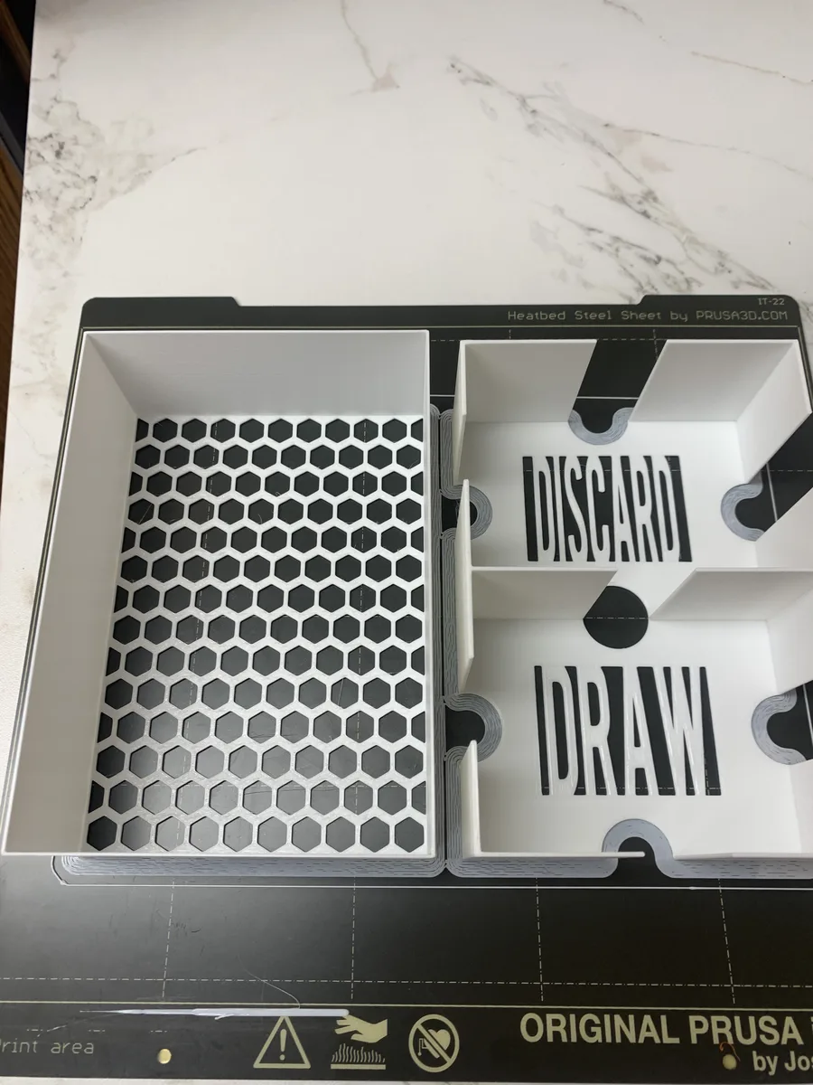 Draw/Discard Card Tray With Lid