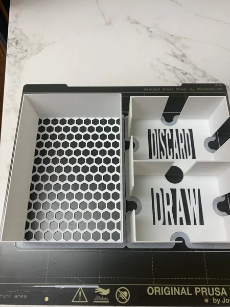 Draw/Discard Card Tray With Lid