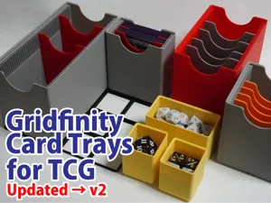 Gridfinity Card Trays for TCG Storage
