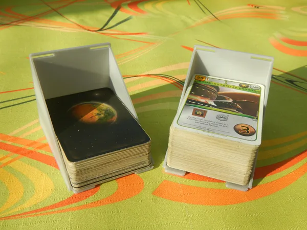 Card box and draw/discard tray