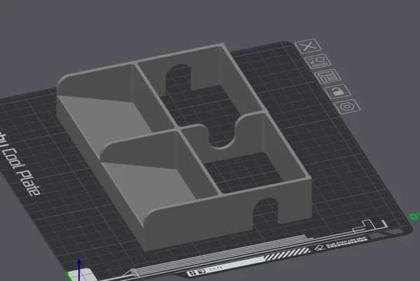 Playing Card Tray, double card, no bottom for discard pocket