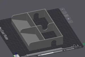 Playing Card Tray, double card, no bottom for discard pocket