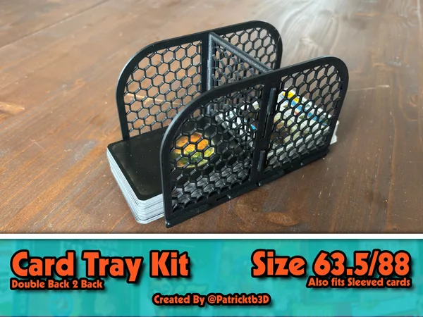 Card draw/discard Double back to back tray kit