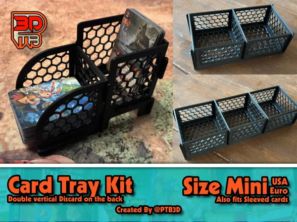 Card draw/discard double back tray kit Mini