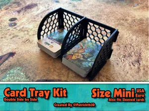 Card draw/discard double tray kit Mini Euro/USA