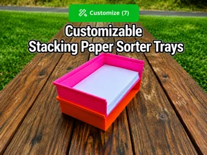 Customizable paper sorter trays