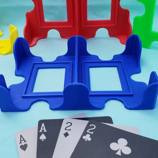 Draw and discard tray - 6 heights! 1, 2, 3, 4, 5, 6 deck tall card tray, Playing card organizer tray. Updated size for sleeved cards!