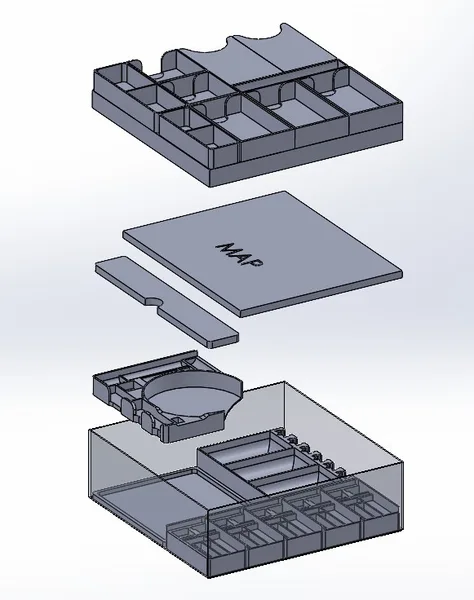 Pest board game organizer + deluxe components + event cards