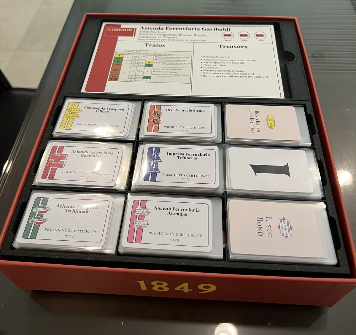 1849 Board Game Organizer