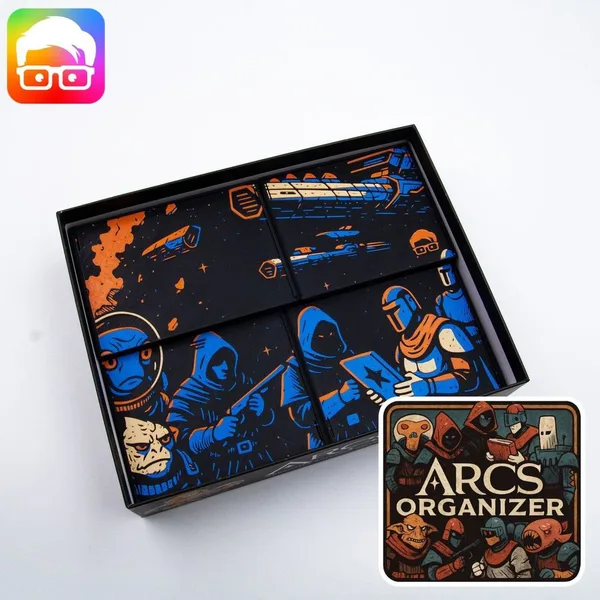Arcs (retail ed.) board game organizer by @ammedia3d