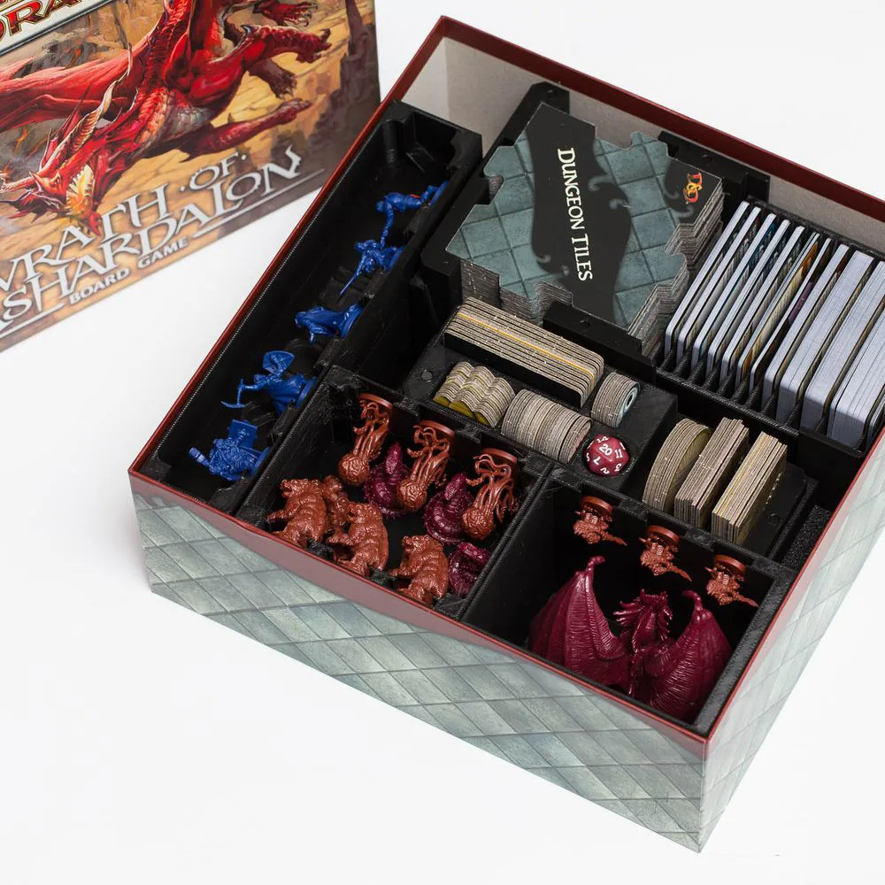D&D - Wrath of Ashardalon Board Game Insert and Organizer