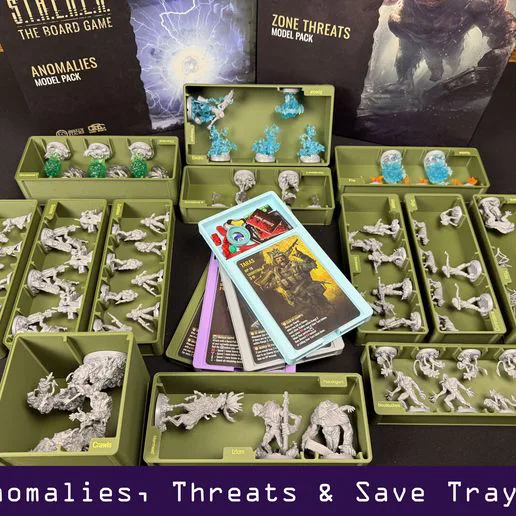 Stalker Zone Threats and Anomaly Miniatures Insert and Organizer
