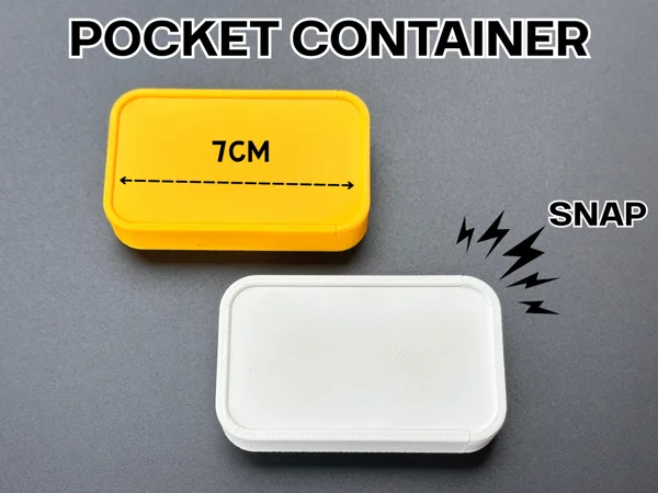 Snap Pocket Box – Small Parts & EDC Organizer