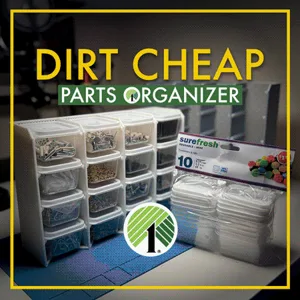 Dirt Cheap Dollar Tree Parts Organizer Rack -- $5