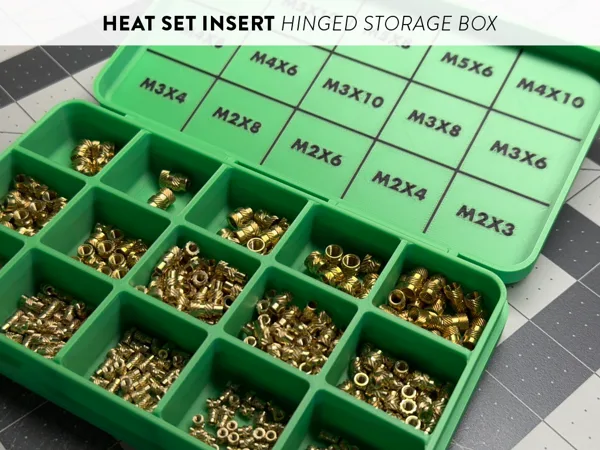 Heat Set Insert / Print in Place Hinged Box