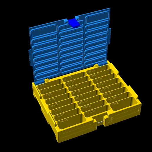 Stackable Leaded Component Organizer Tray
