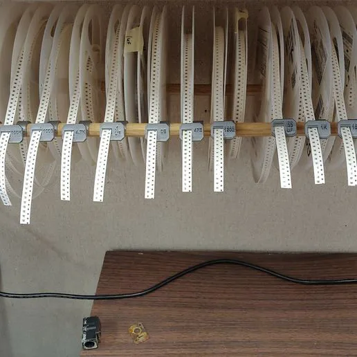 SMD reel organizer, Circuit board component organizer