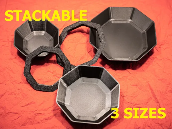 Board game stackable token tray (3 sizes)
