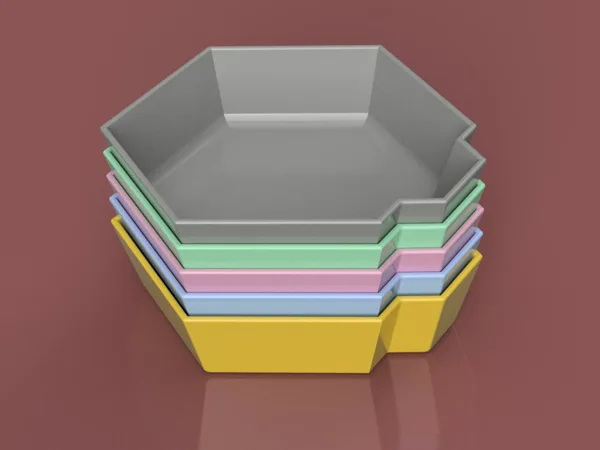 Token tray stackable