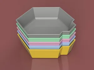 Token tray stackable