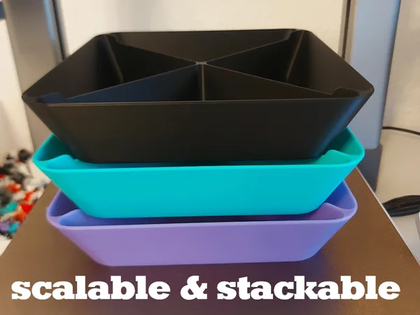 Stackable & scalable Token Tray