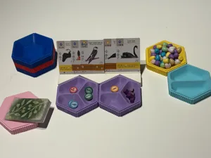Hex Token Trays - (optionally) magnetic