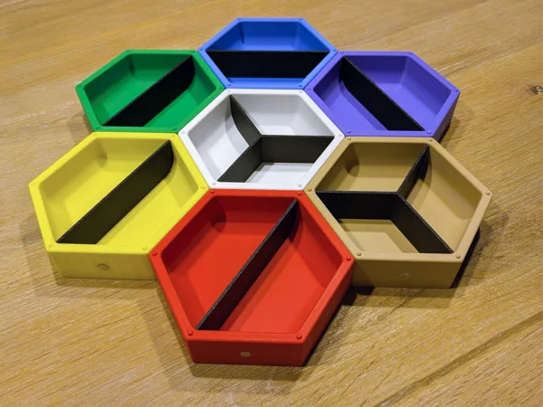Board Game Trays - Hexagonal Modular and Magnetic
