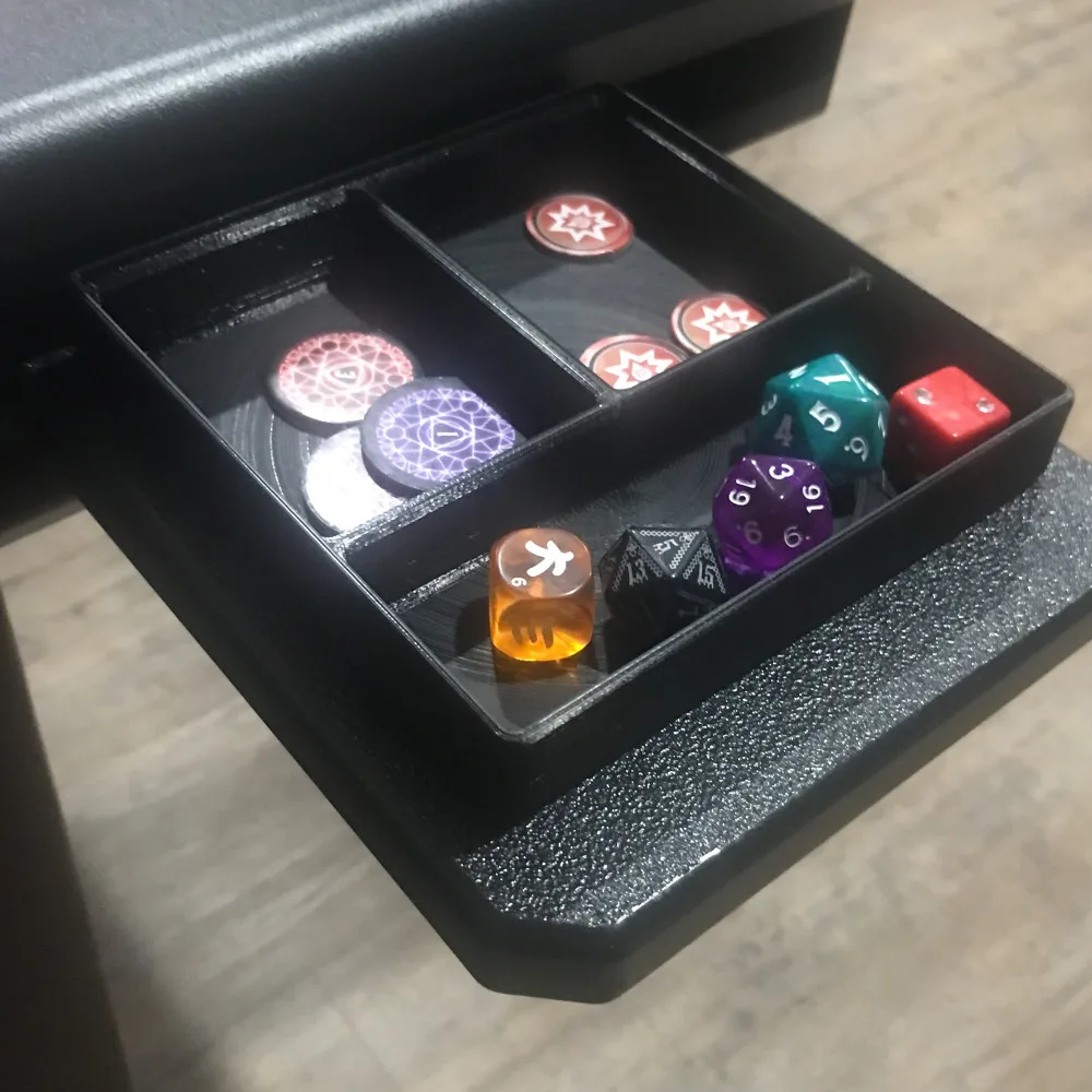 Game Table Accessories Token Tray 3 Slots