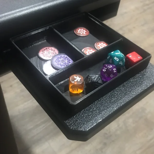 Game Table Accessories Token Tray 3 Slots