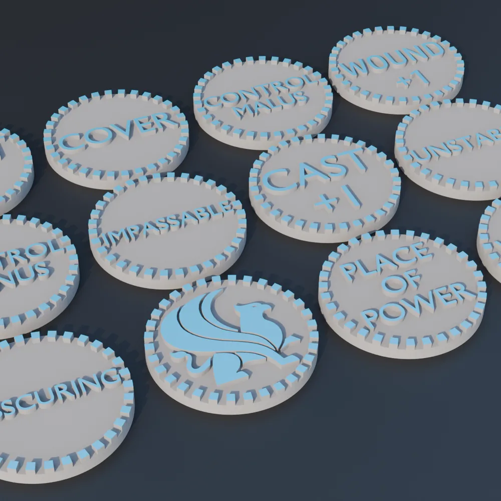 Age of Sigmar 4 Tokens and Move Trays.