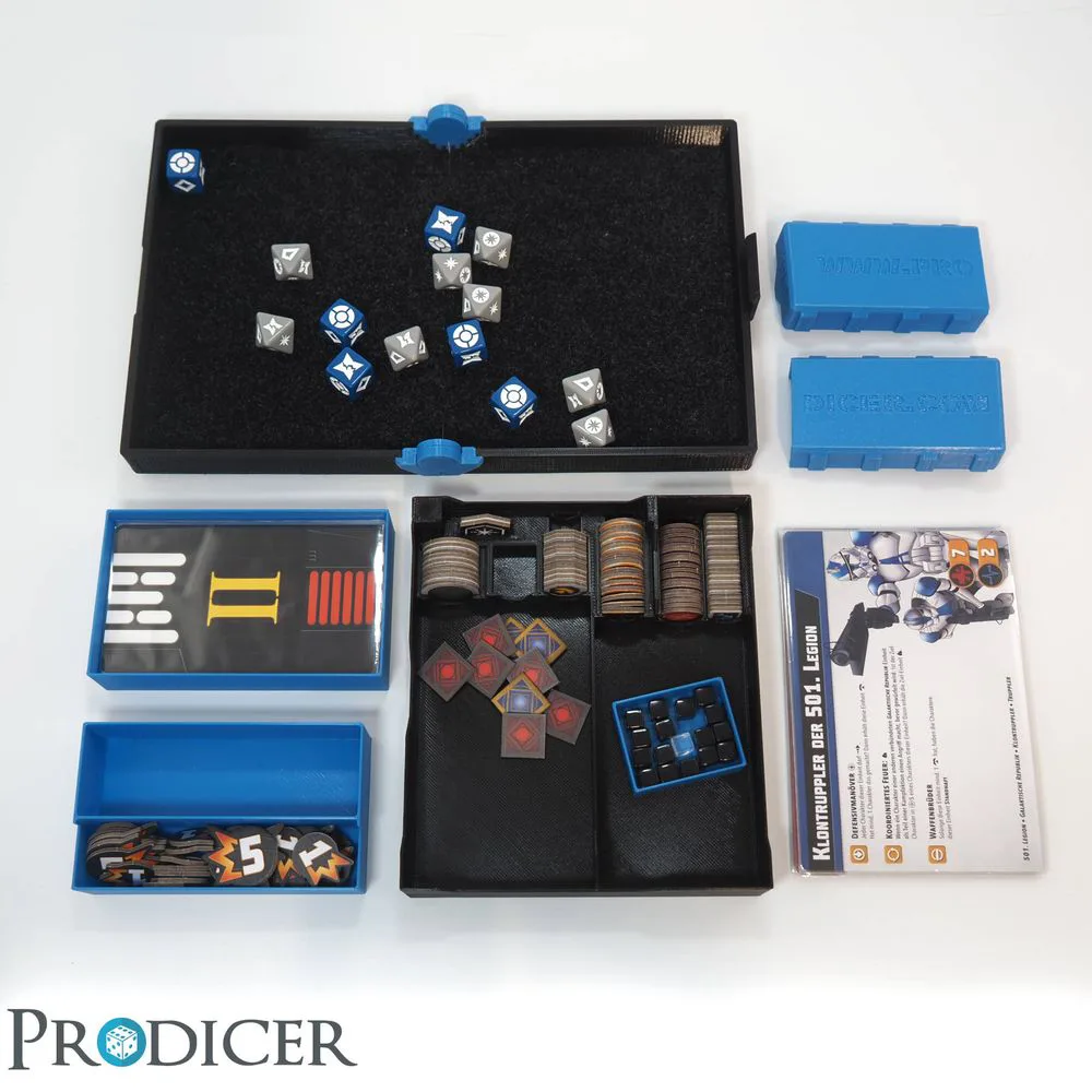 ProBox (Shatterwars) - Organizer and Dice Tray - compatible with Shatterpoint