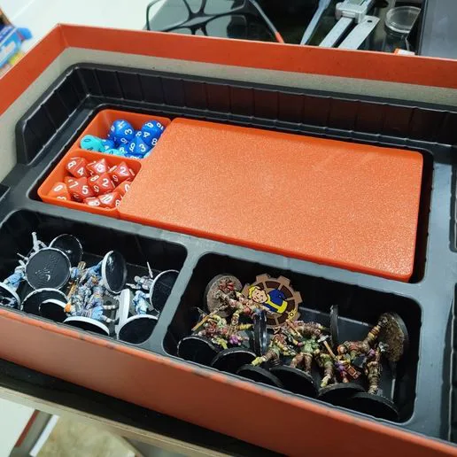 Token and Dice Tray for Fallout Factions