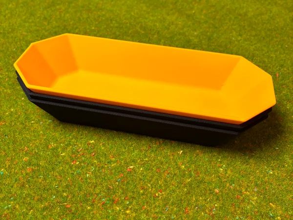 Stackable Rectangular Token Tray for Board Games