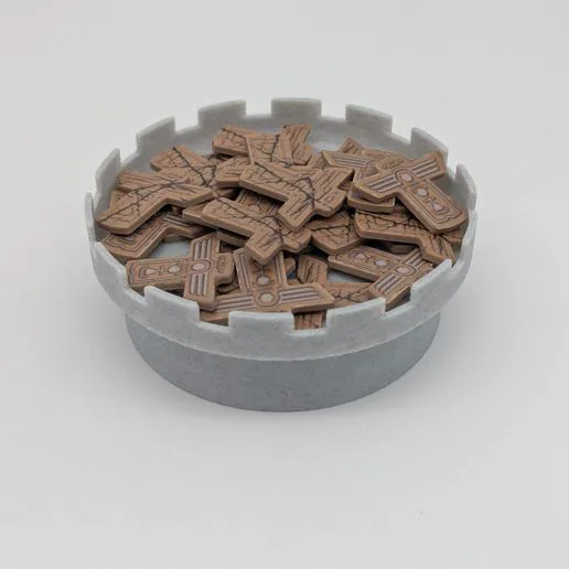 Stackable Castle Tower Token Trays | Board Game Resource Bowls