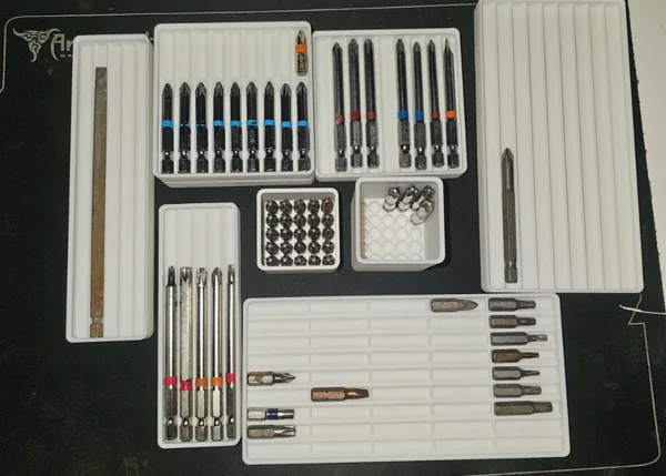 Gridfinity Bit kit Multiple bins for bits
