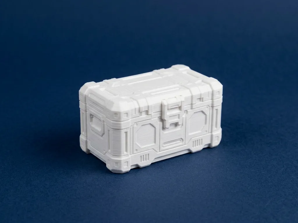 Futuristic Storage Crate 3D Model