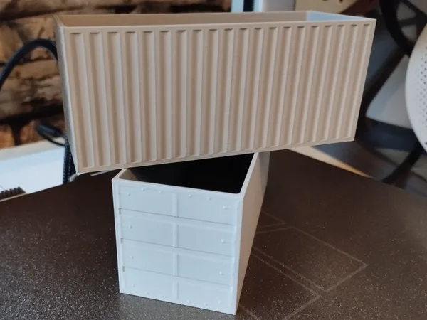 20ft Container Miniatur Stapelbar & Praktisch