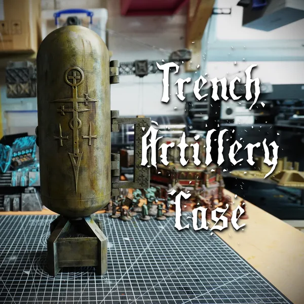Trench Artillery Bomb Miniatures Carrying Case
