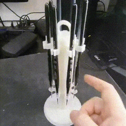 Bristle-Down Brush Holder - Wall Mount and Desk Carousel