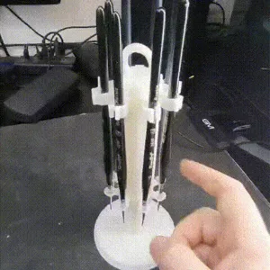Bristle-Down Brush Holder - Wall Mount and Desk Carousel