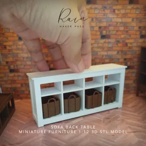 Sofa Back Table Miniature Furniture | Mini Furniture | Dollhouse Furniture