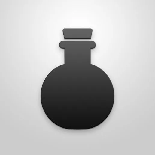 Potion Bottle - 3D Printable Decorative Container