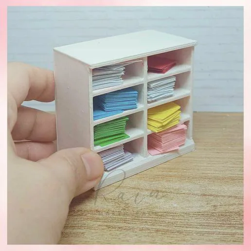 Open Storage Cabinet  | MINIATURE CRAFTER SEWING ROOM FURNITURE